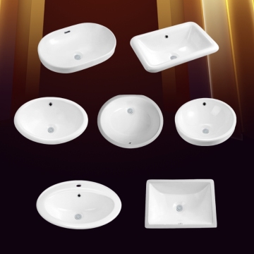 Ceramic Undermount Sinks: Oval, Rectangular, and America Standard Designs for Bathrooms