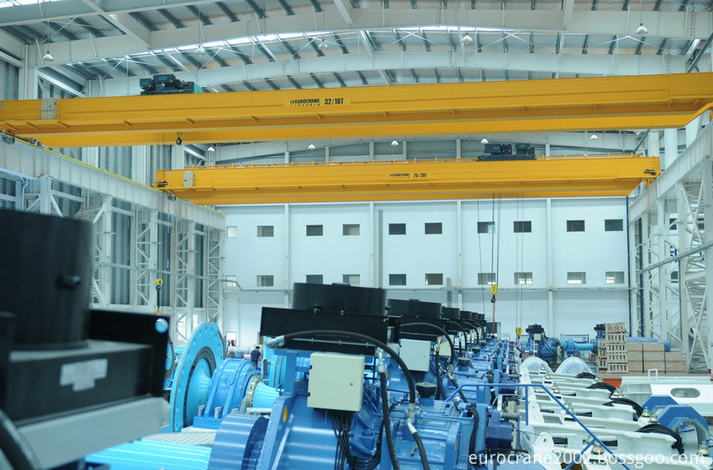 remote control nirkabel overhead crane 20t