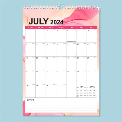 Customized Monthly Wall Calendar & Daily Schedule Planner
