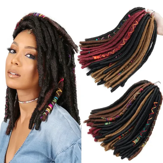 Kinky Bulk Synthetic Hair Dreadlocks Braids Crochet Passion twist Braiding Hair Extensions Handmade Faux Locs