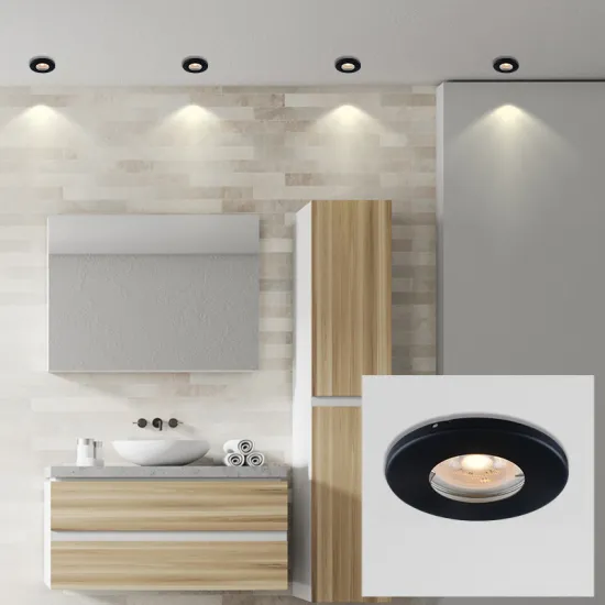 TOSEO Waterproof Recessed LED Down Light with Die-Cast Aluminum and GU10 fitting for Bathroom - IP65 Rated