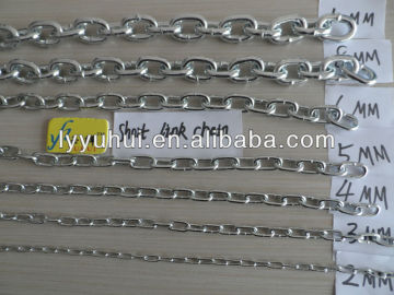 bright galvanized steel link chain,din 763 steel chain link