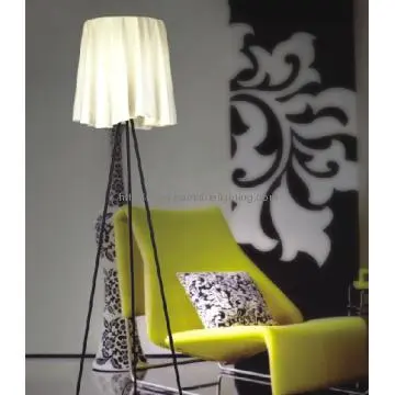 Elegant fabric steel floor lighting for livingroom