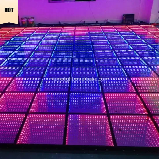 RGB 3D LED Mirror Abyss Dance Floor for Disco Nightclub Stage Effect