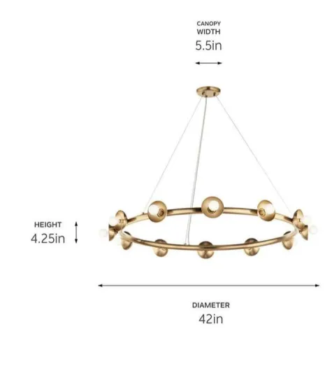 Hot Sell Modern Round Iron Pendant Light by New Designer