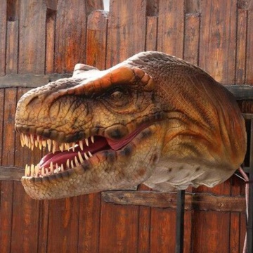 Realistic Dinosaur Head for Restaurant Decoration