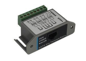 RJ45 4 Channel Passive Video Balun For CCTV Camera , UTP Vi