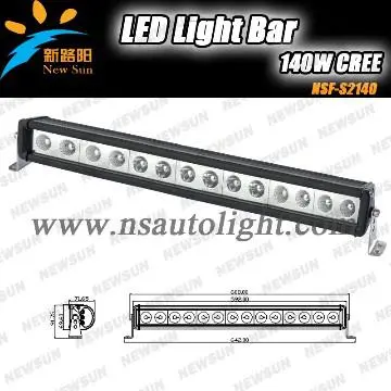 DC12V 140W LED SLIM FIRE TOW TRUCK UTILITY LIGHTBAR LIGHT BAR