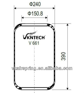 BUSSING 546905134 661N Rubber air bellow 8018 pneumatic suspension systems for BUSSING air bag