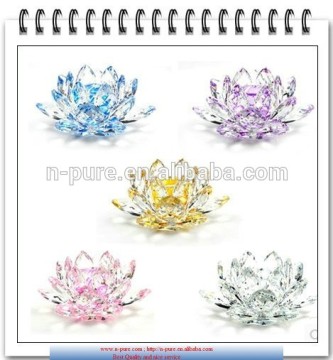 beautiful decoration crystal lotus for wedding souvenir
