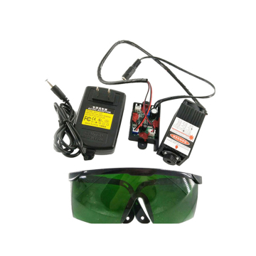High-Power 450nm Blue Laser Module: DIY Laser Engraver Accessory Kit with 2.5W Head and Adjustable Focus, Including 2500mW and 12V Components with Safety Eyewear