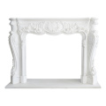 Modern White Marble Fireplace Surrounds Custom Design