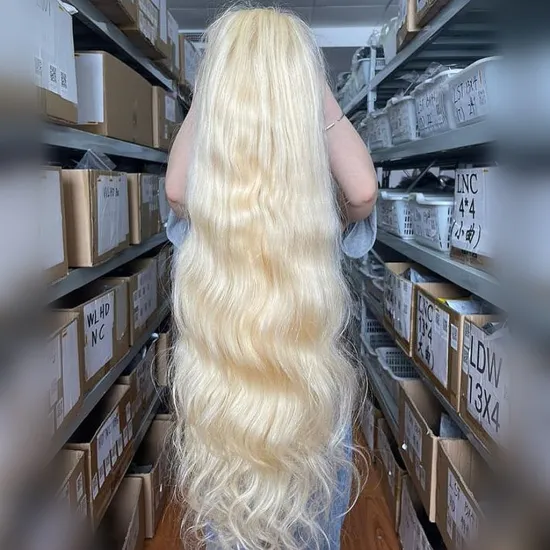 613 Lace Frontal Human Hair Straight Lace Front Wigs ,Body Wave Blonde Wig ,30 inch T Part Transparent Glueless Wig For Women
