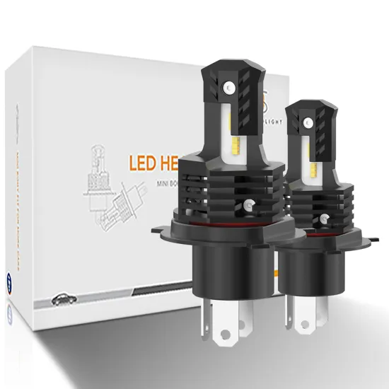 OEM Super Bright 54W 6000K/6500K H4 LED Headlight: 4200LM Fanless Mini All-In-One Light Upgrade