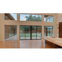 Double Glass Glaze Doors Frame Thermal Insulation Double Glass Sliding Doors Manufactory