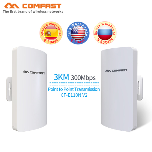 2pcs Mini outdoor wireless cpe built in 11dbi Antenna wi-fi QCA9531 chip wifi router&wifi extender& network bridge wifi repeater