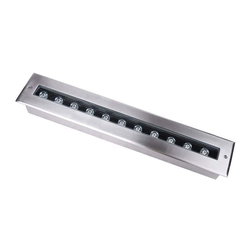 Luz embutida linear embutida 12 W à prova d'água