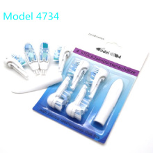 8PCS Replacement Electric Toothbrush Heads 4734 fit for Oral B Multi Directional Battery Electric Toothbrush