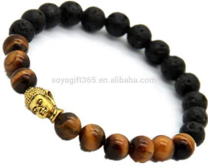 2015 are DIY Buddha Tigereye Stone Bracelet Yu Ga lava stone