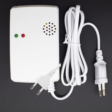 Independent Combustible Gas Alarm LPG LNG Coal Natural Gas Leak Detector Sensor High Sensitive For Home Security Safety EU Plug