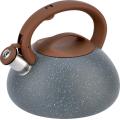 Stainless steel kettle with Brown Bakelite handle