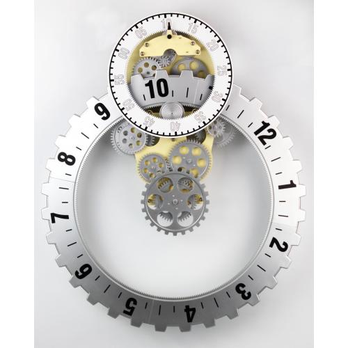 No.3 Big Silver Gear Wall Clock