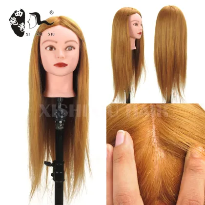 Wholesale hair training head mannequin head with training wig