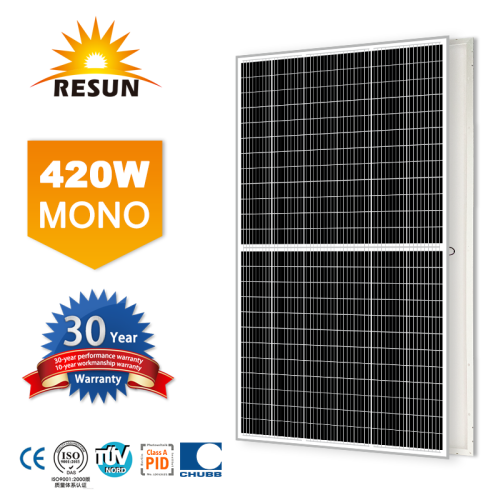 Mô-đun pv bảng điều khiển năng lượng mặt trời Mono 420W monocristaline