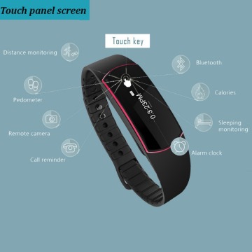 Waterproof touch screen fitness tracker Activity tracker watch bracelet pedometer sleep monitor bluetooth handsfree clip