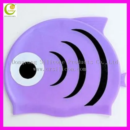 outdoor water sport senior silicone swim cap elastic waterproof PU fabric sports swimming cap