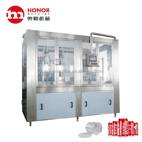 Monoblock Automatic Carbonated Beverage Filling Machine for Aluminium Tin Cans