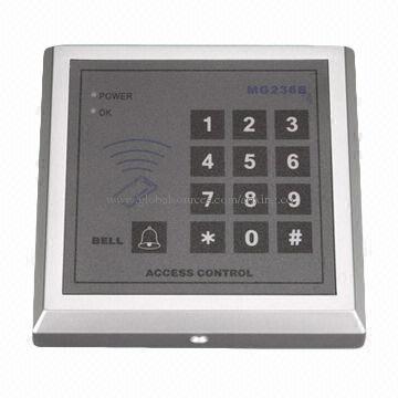 Card reader for access control system with keypad