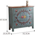 Wooden Chest Of Drawers Living Room Storage Retro Lockers Chest Of Drawers Supplier