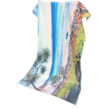 Wholesale Beach Polyester White Blank Sublimation Bath Towels