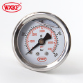 50mm / 2 inch copper joint axial iron shell pressure gauge