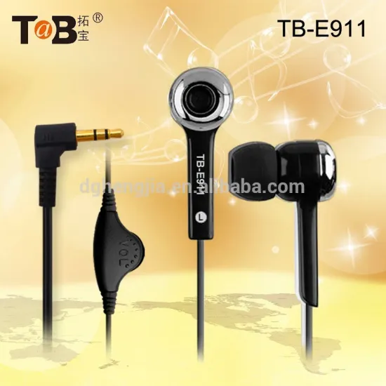 In-Ear earphone with mic and volume control, earphone for hands free calling