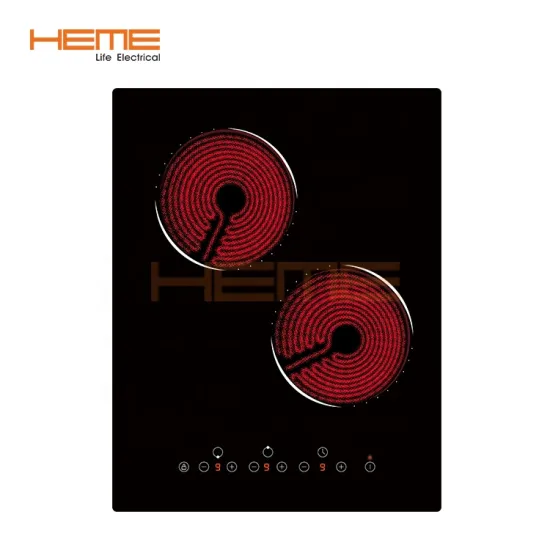 Ceramic Hob PRN3020ET-A1: 2 Burners with Touch Sensor, Black Glass, CE & CB Certified