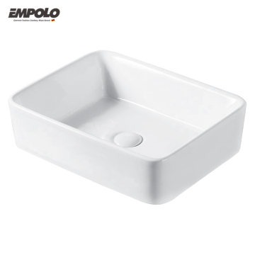 Empolo Modern Luxury Wall Hung Vanity Single Basin Artificial Stone Bathroom Sink
