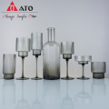 Nordic style household glass vertical grain glass cup