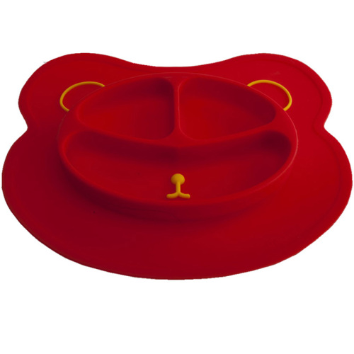 Heat resistant silicone mat baby food placemat