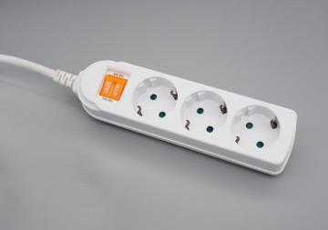 3-Outlet EU/ With children protection Standard Power Strip