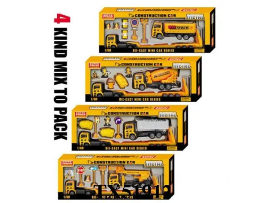 DIE CAST PULL BACK MOBILE MACHINERY SHOP