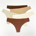 Stretch conforto feminino tanga sem costura