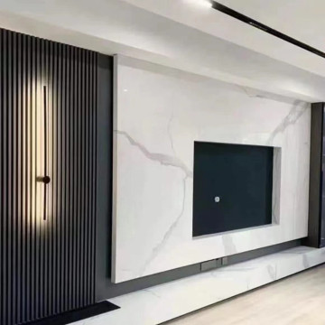 TV Grille Background: Luxury Wall Cladding for Home Decor with PVC Fluted Wall Panels