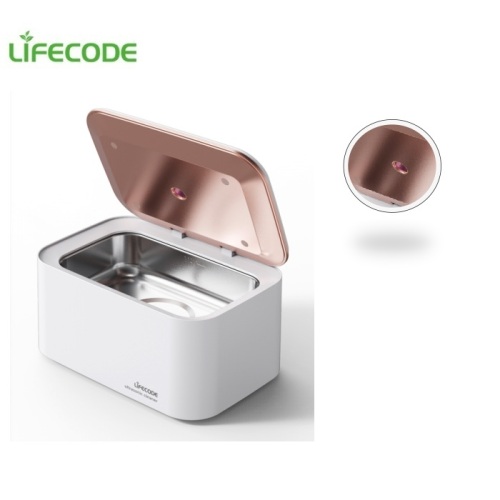 Mini ultrasonic cleaner with UVC sterilization