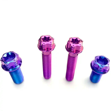 High-Strength Titanium Bolts and Screws: M5, M6, M10 Hex Flange Head Bolts for Motorcycle Modifications and BMW Tire Assembly