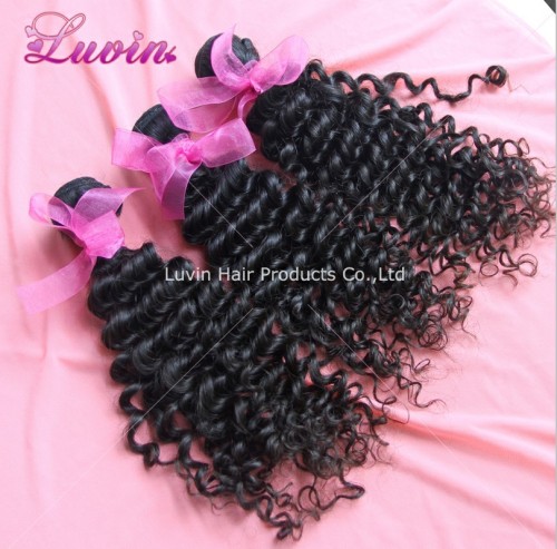 Luvin hair,5A Brazilian Virgin Hair Weft,Deep Wave,Free Shedding&Tangle