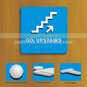 Customized Acrylic 3D Safety Blind Sign Plate FZ-BS11751