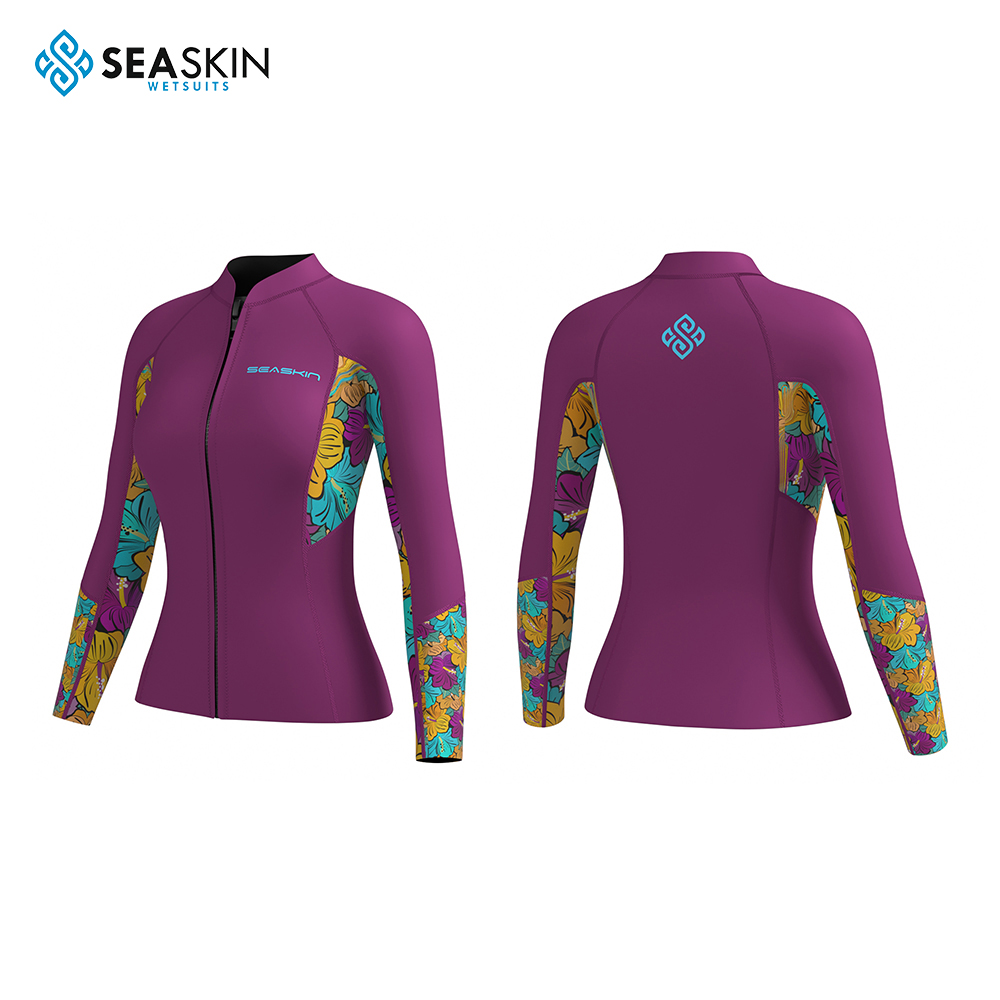 Jaket wetsuit wanita premium neoprene seaskin cr