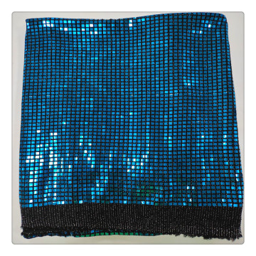 African America Square Lectin Fabric estampado de tela de doble lado de lentejuelas de lentejuelas y telas de brillo